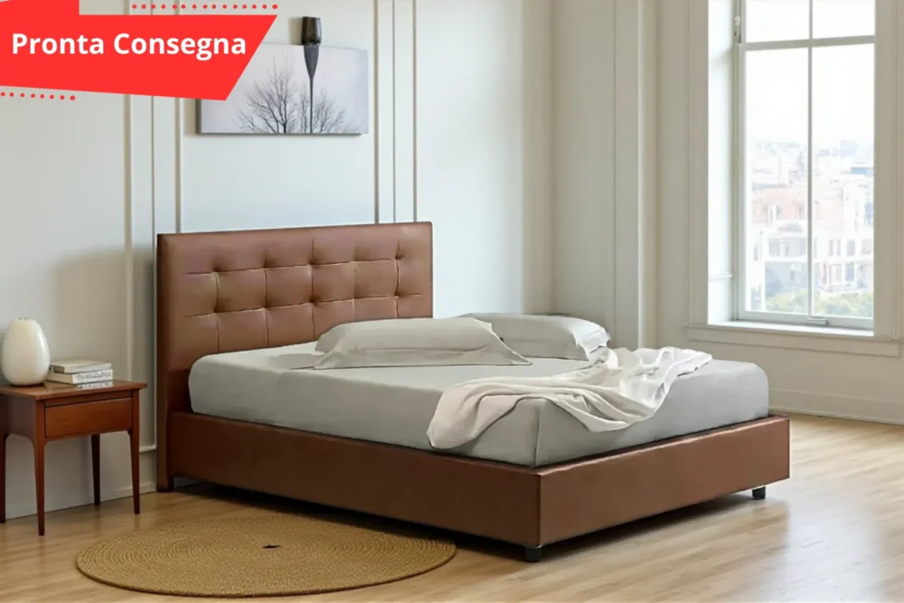 Letto Matrimoniale Soft con contenitore