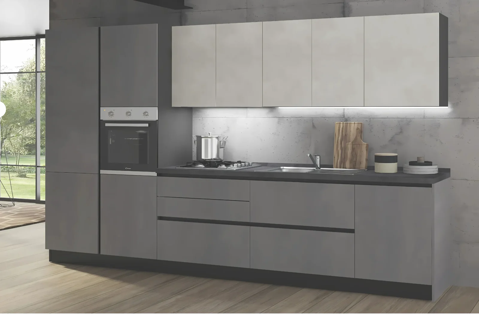 DUE CUCINA MOD.PRIME 3 L.360XH.216