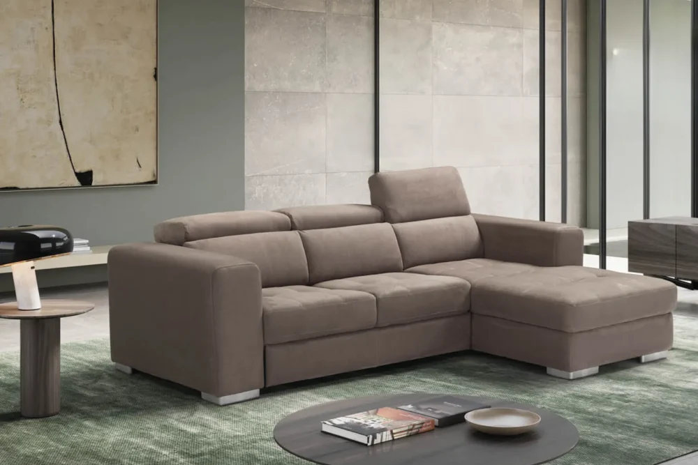 Divano angolare Mirò Tessuto Antimacchia