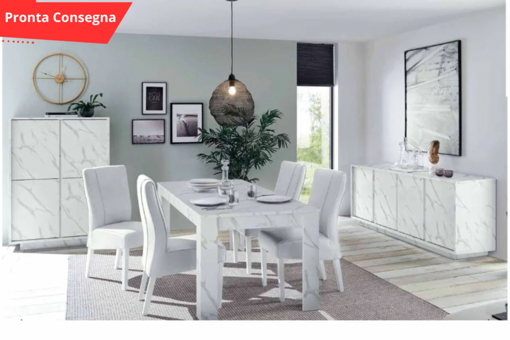 Sala Carrara marmo bianco Pronta Consegna