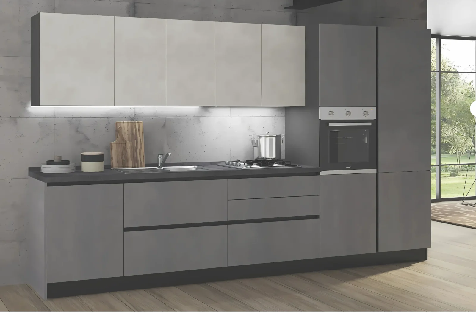 UNO CUCINA MOD.PRIME 3 L.360XH.216