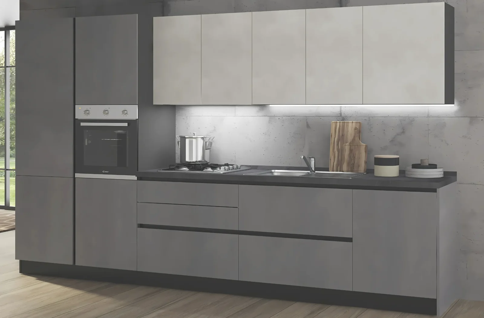 ZOOM CUCINA MOD.PRIME 3 L.360XH.216