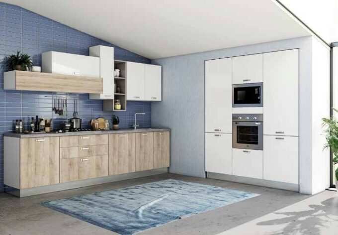 CUCINA MOD.SKEMA GLAM L.300+180 X H. 216/240