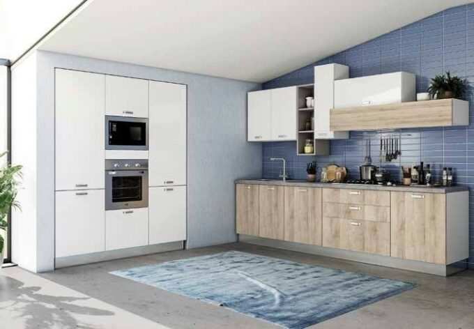 CUCINA MOD.SKEMA GLAM L.300+180 X H. 216/240