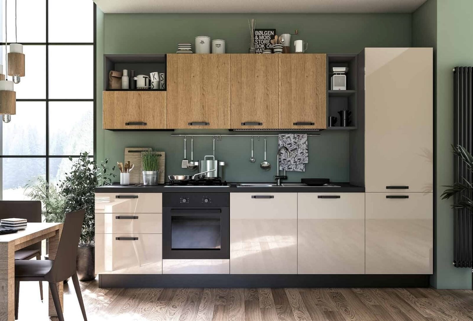 CUCINA MOD.SPRINT GLAM L.330 X H. 216