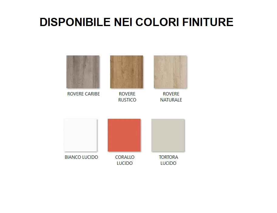 FINITURE E COLORI ANTE MODELLO GLAM