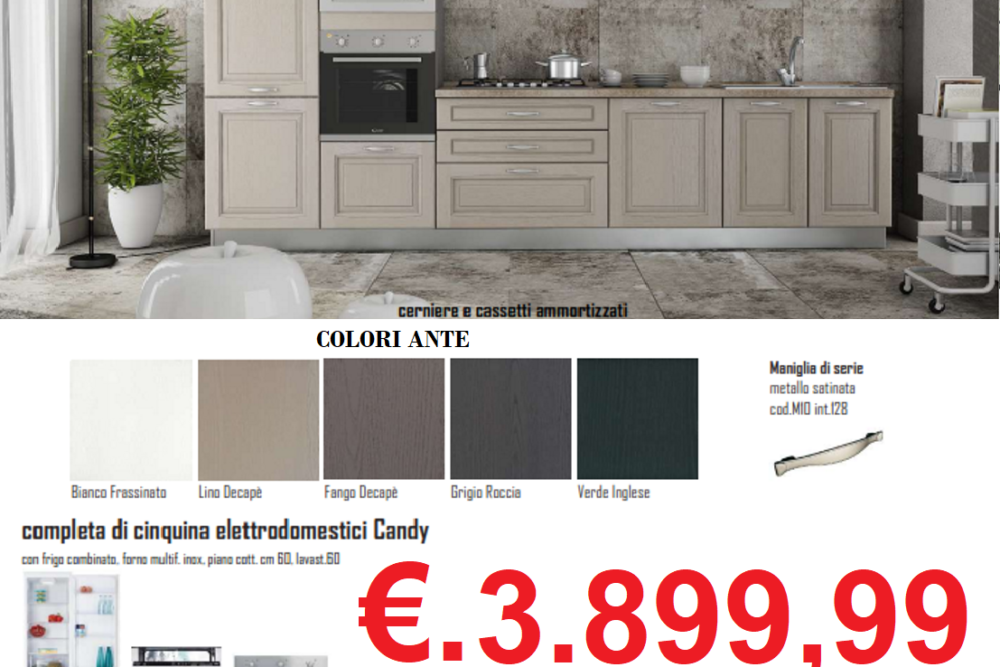 PROMO CUCINA MOD.ITALIA CM L. 360 X H. 216