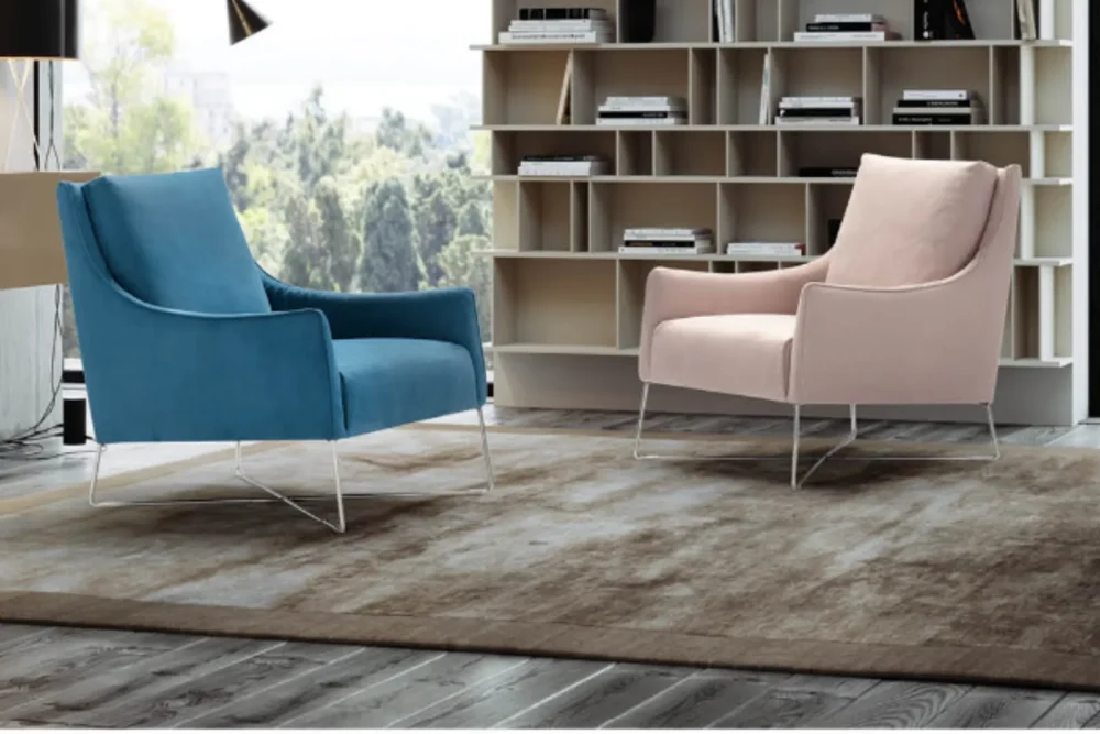 Poltrona Camilla Tessuto Antimacchia