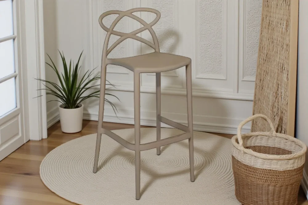 Art. 960 - Sgabello in polipropilene Grigio Caldo