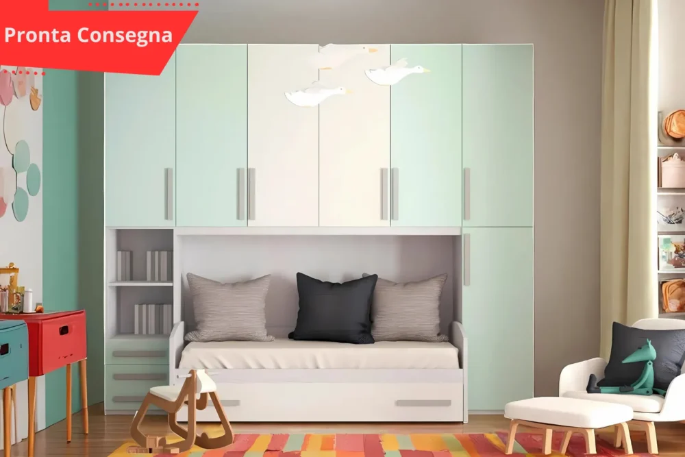 Cameretta a ponte Menta pronta consegna