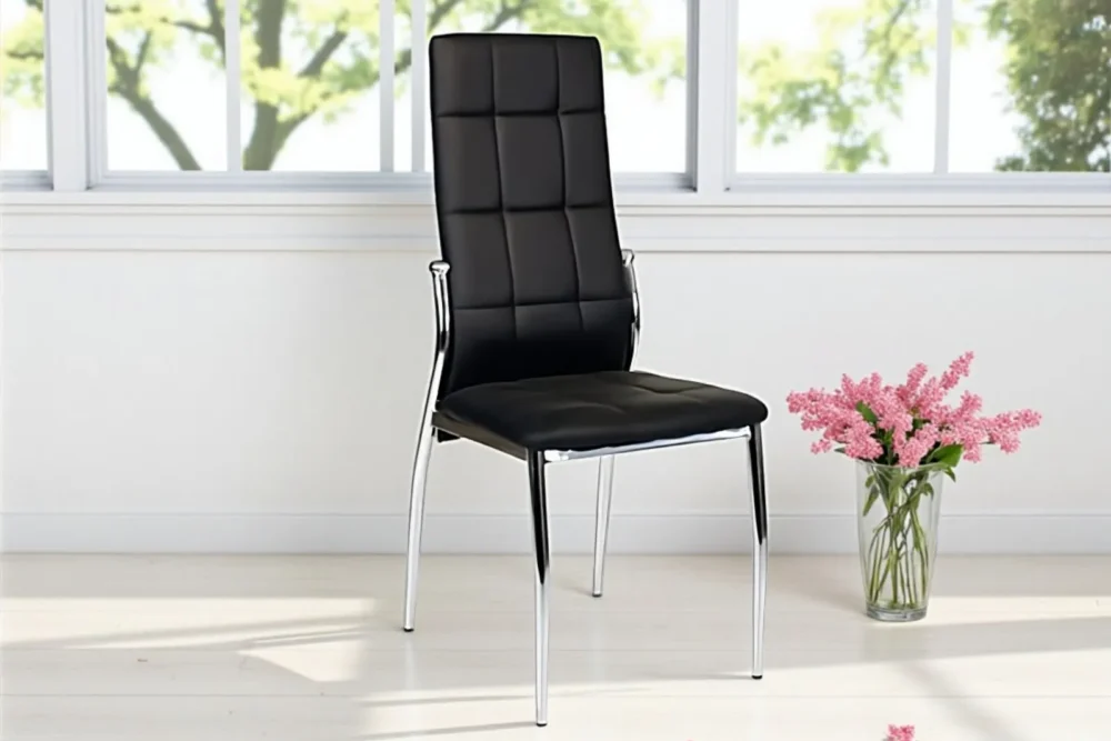 Sedia Ecopelle Nera - Articolo 957