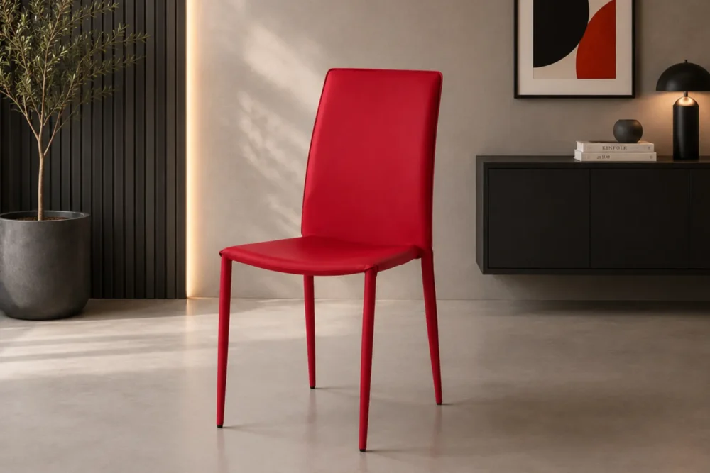 Sedia Ecopelle Rossa - Articolo 614