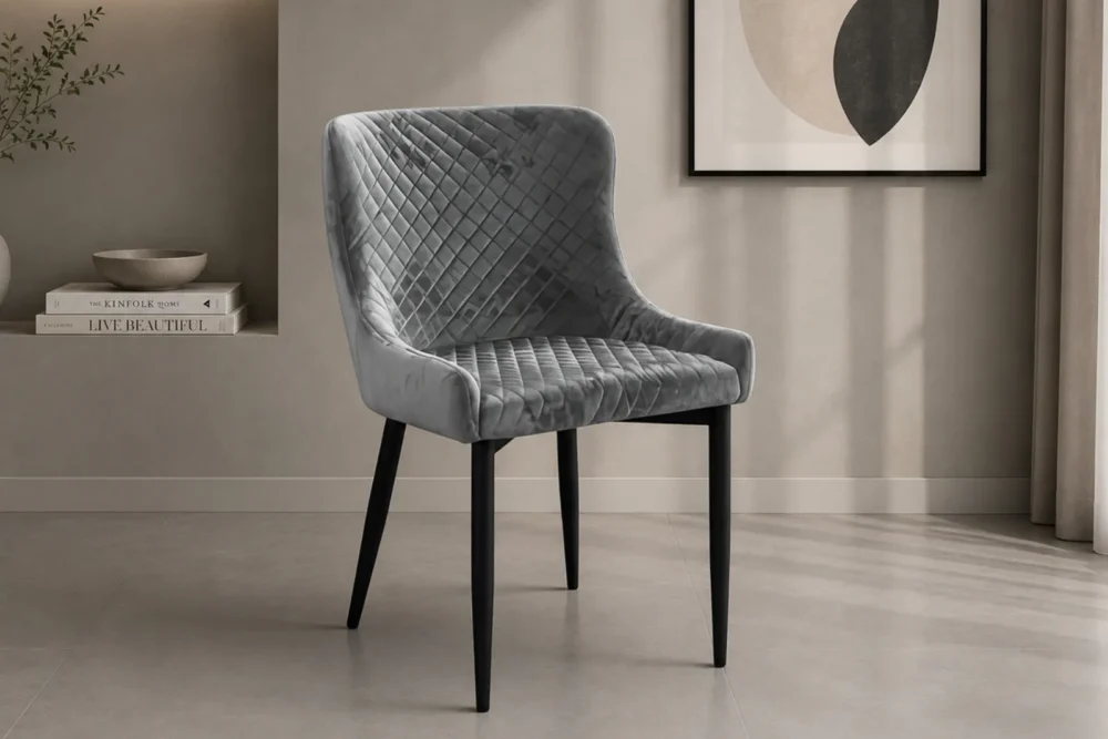 Sedia Velluto Grigio - Articolo 1915