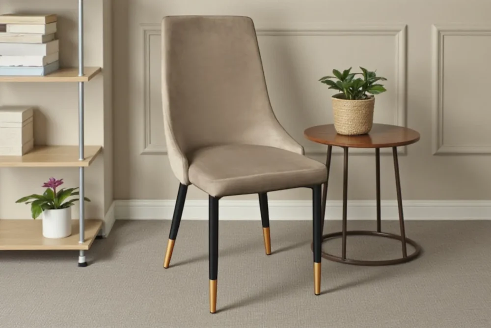 Art. 1959 - Sedia in velluto beige