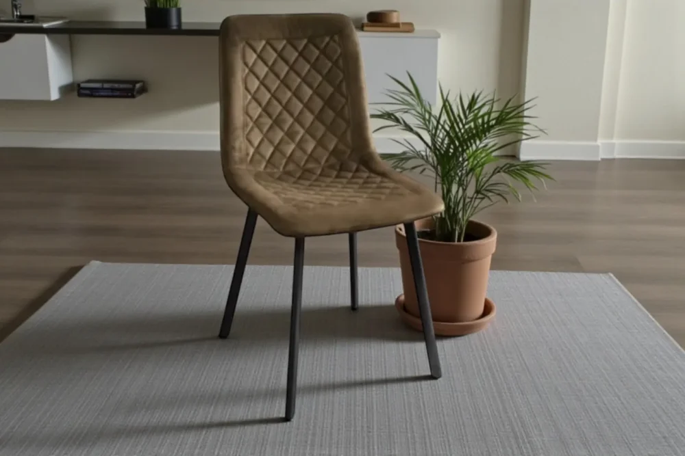 Art. 1968 - Sedia in velluto Marrone A