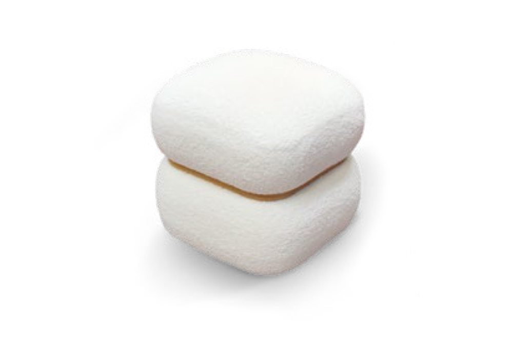 Pouf  Pelliccia di Pecora Bianco