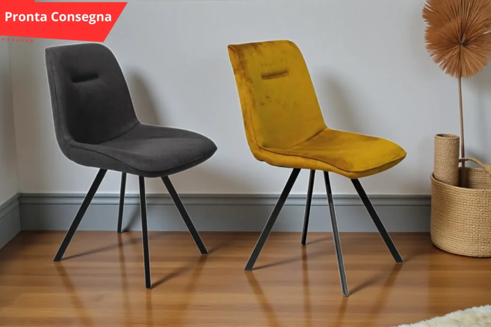 Sedie imbottita in velluto - Felix "pronta consegna"