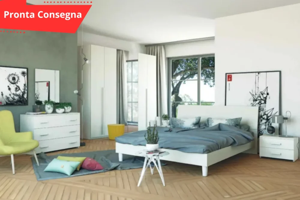 CAMERA DA LETTO - Rosy (Letto con piedi e Specchio)