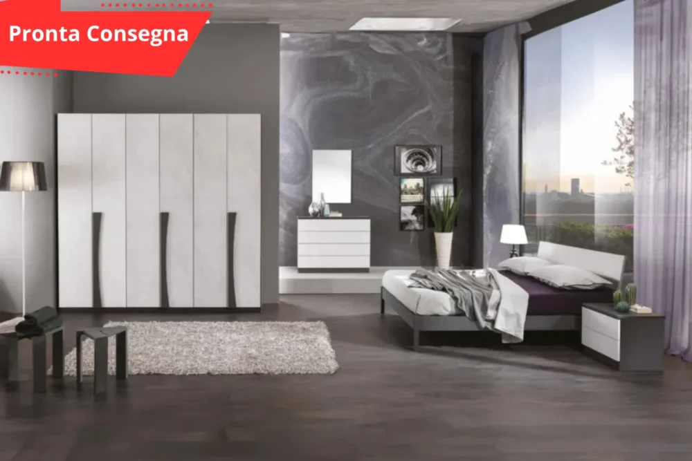 Camera da Letto - Lucrezia - Grigio Spatolato