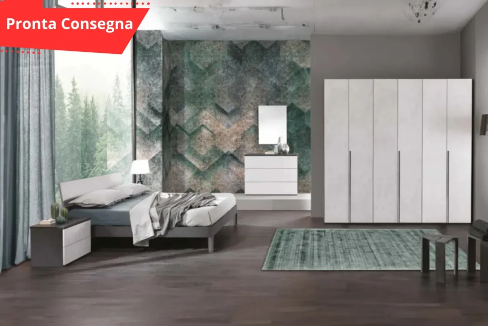 Camera da Letto - Luisa - Grigio Spatolato