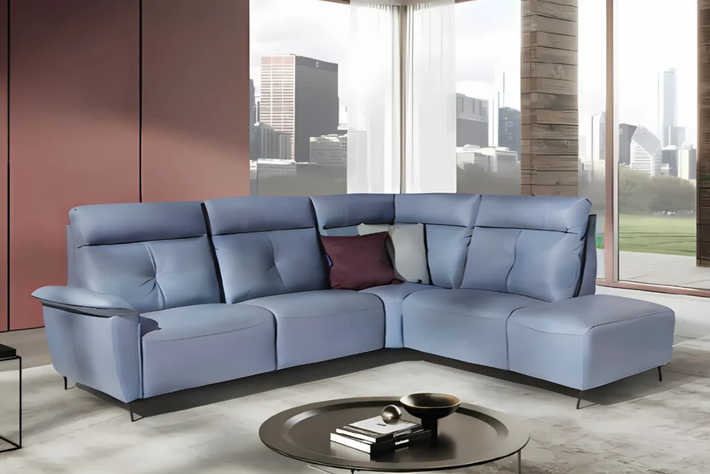 Divano angolare Rebecca Tessuto Antimacchia