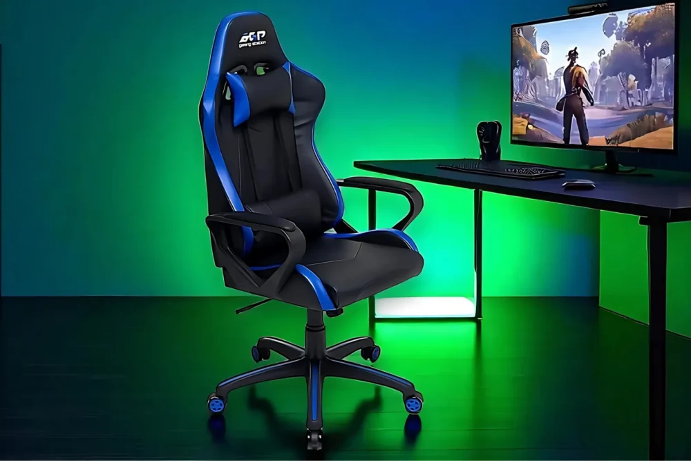 Poltrona modello Gamer Blu