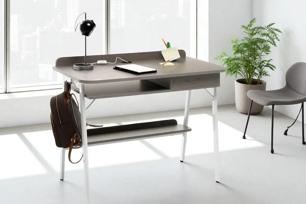 Scrivania Compatta 100 Grigio