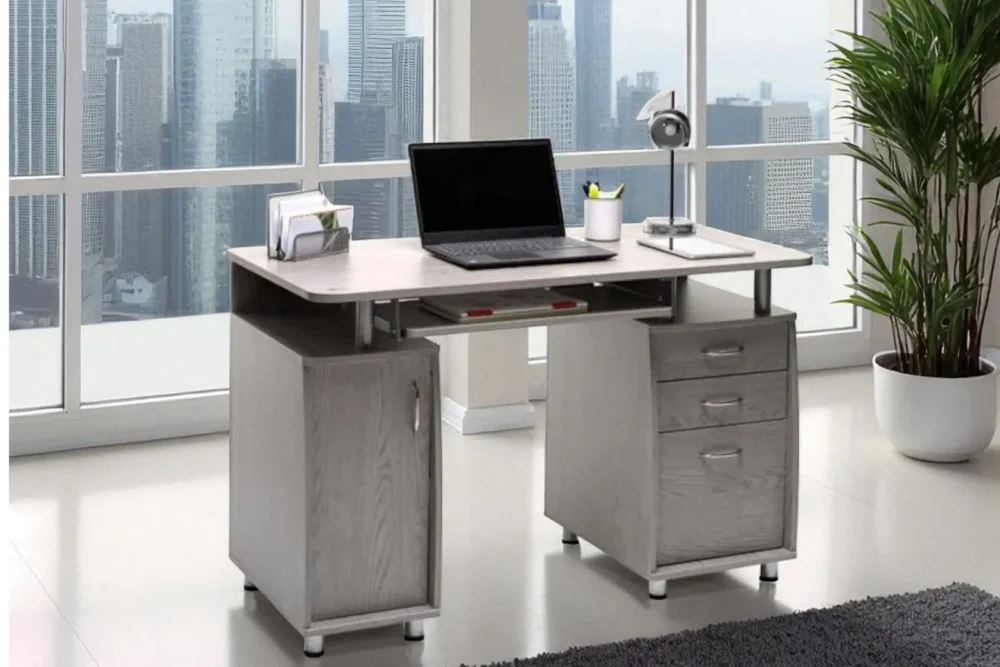 Scrivania Portacomputer Vintage Grigio