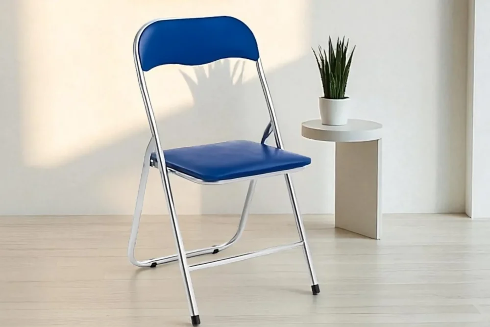 Sedia Pieghevole imbottita Blu