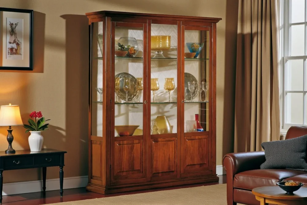 Art. 240 Argentiera 3 porte ripiani cristallo