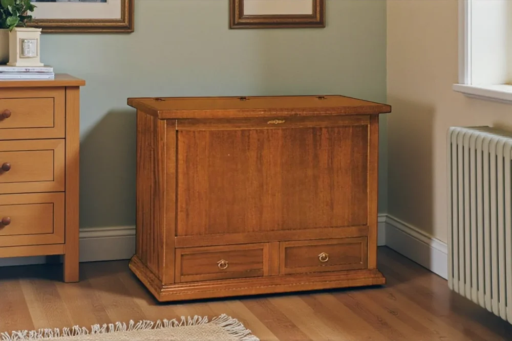 Baule 2 cassetti con ribalta art 558