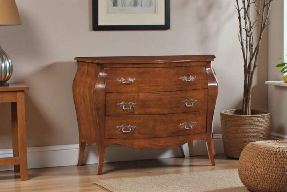 Comò bombato 3 cassetti