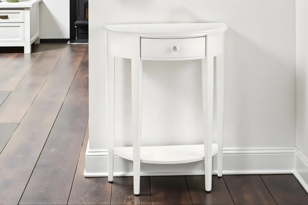 Consolle laccato bianco 1 cassetto art.6118_A