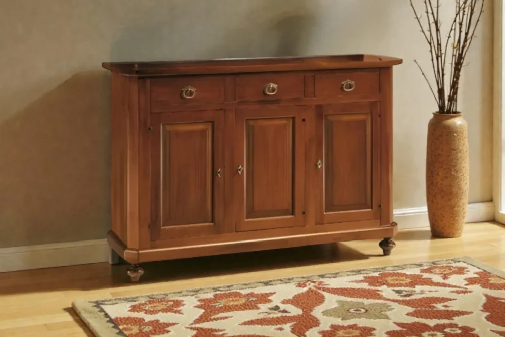 Credenza 3 porte + 3cassetti - Noce ART208