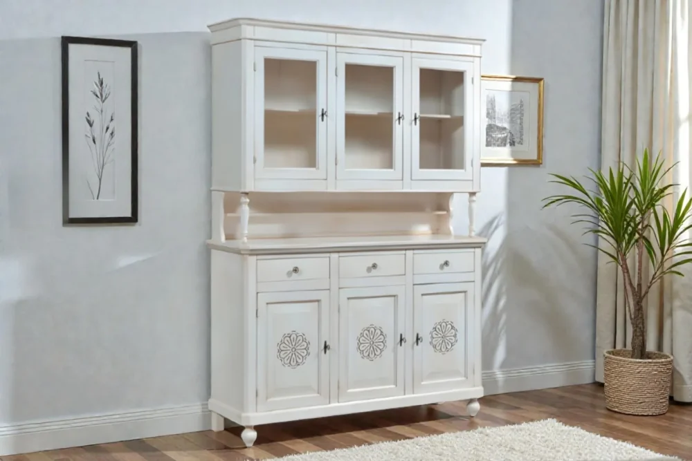 Cristalliera 3 porte intagliata art.8001