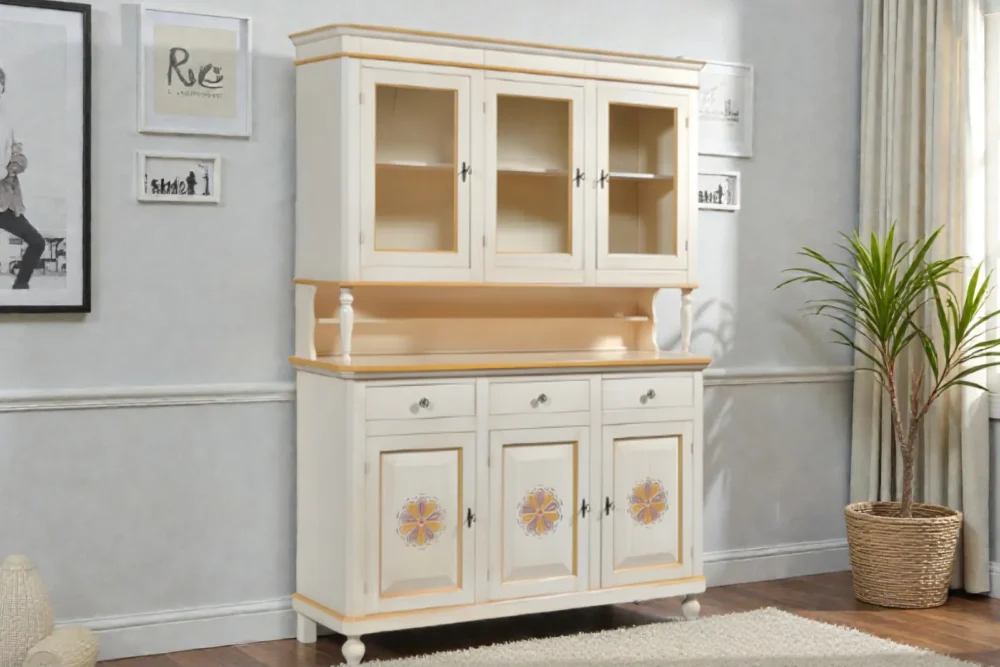 Cristalliera 3 porte intagliata art.8003