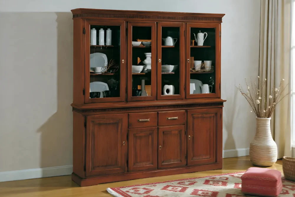 Cristalliera 4 porte 2 cassetti art 5031