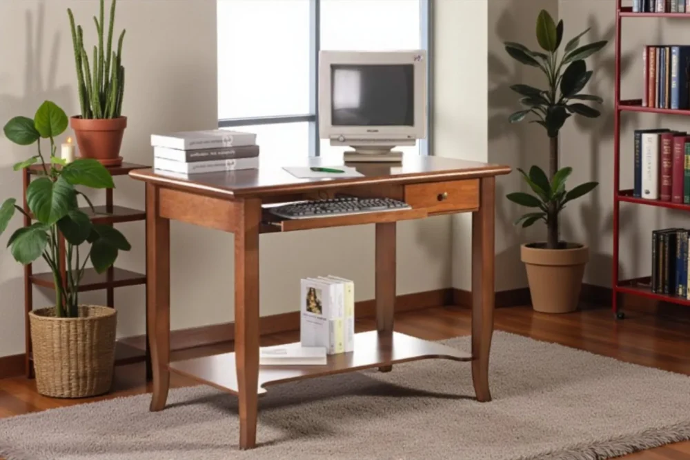 Scrittorio porta tv con tiretto art 511