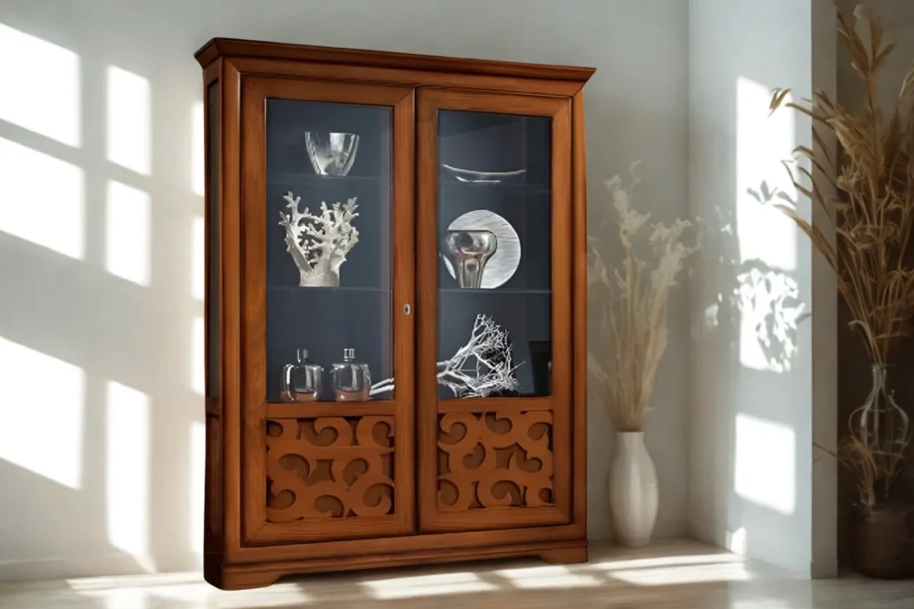 Vetrina. Bassano con decoro a rilievo.