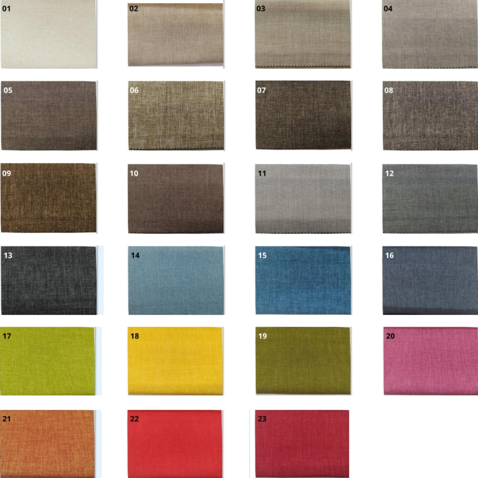 COLORI TESSUTI ANTIMACCHIA N F