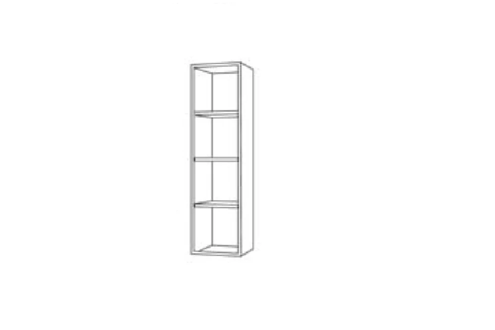 Pensile verticale libreria L30xP30xH120 cm- Bianco Frassinato "pronta consegna" 5