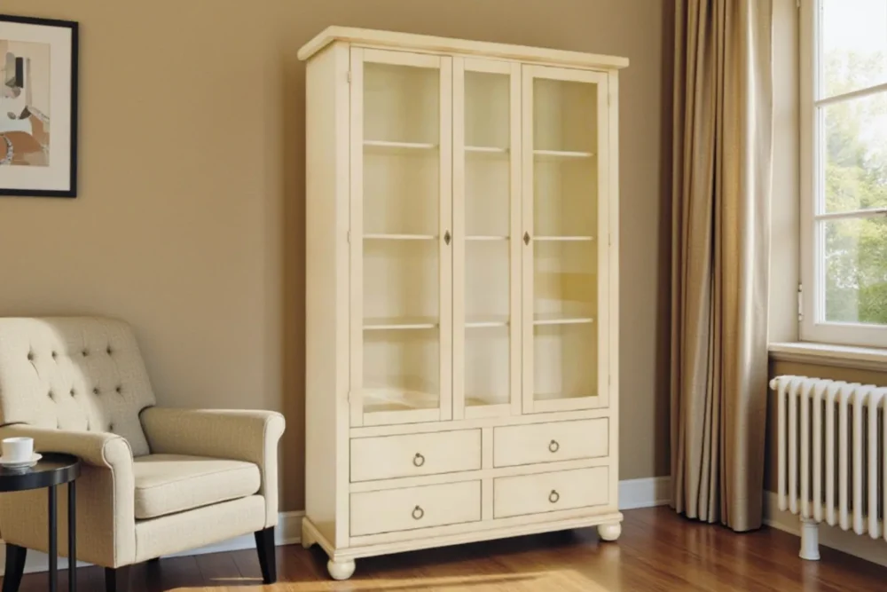 Vetrina 2 porte 4 cassetti art.8033