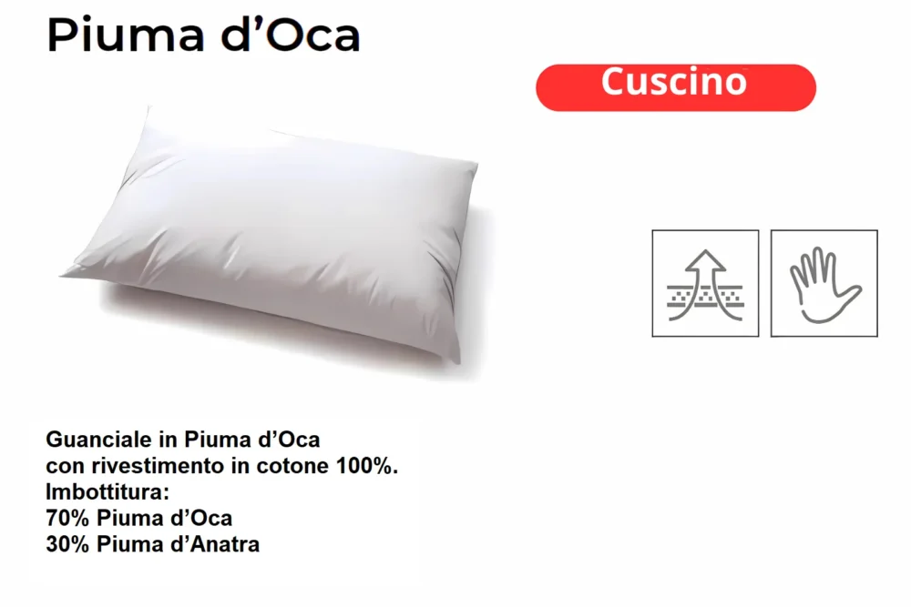 Cuscino Piuma d'Oca