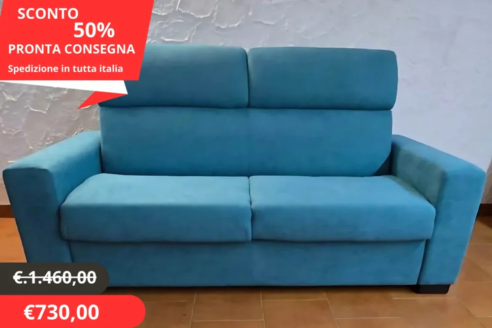 DIVANO LETTO MOD.PISA CON MATERASSO H.18 "Pronta consegna" ok