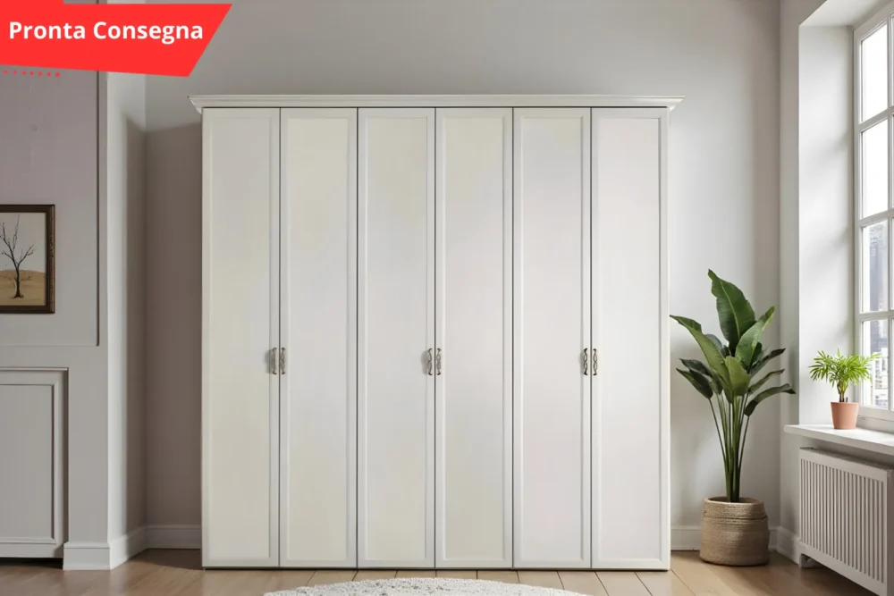 ARMADIO Afrodite – 6A Bianco Pronta Consegna
