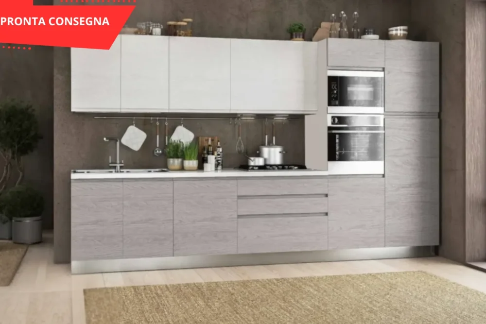Cucina Fabiola 360 Olmo e Bianco Frassino