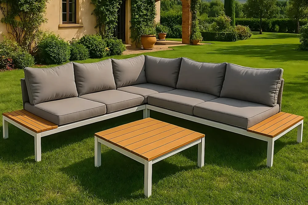 Salotto giardino Lounge Beverly Bianco