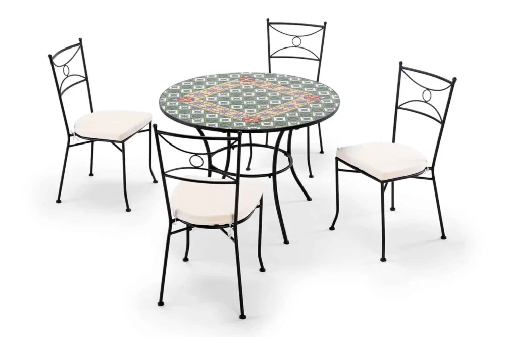 Set Tavolo 100 + 4 sedie Anteo