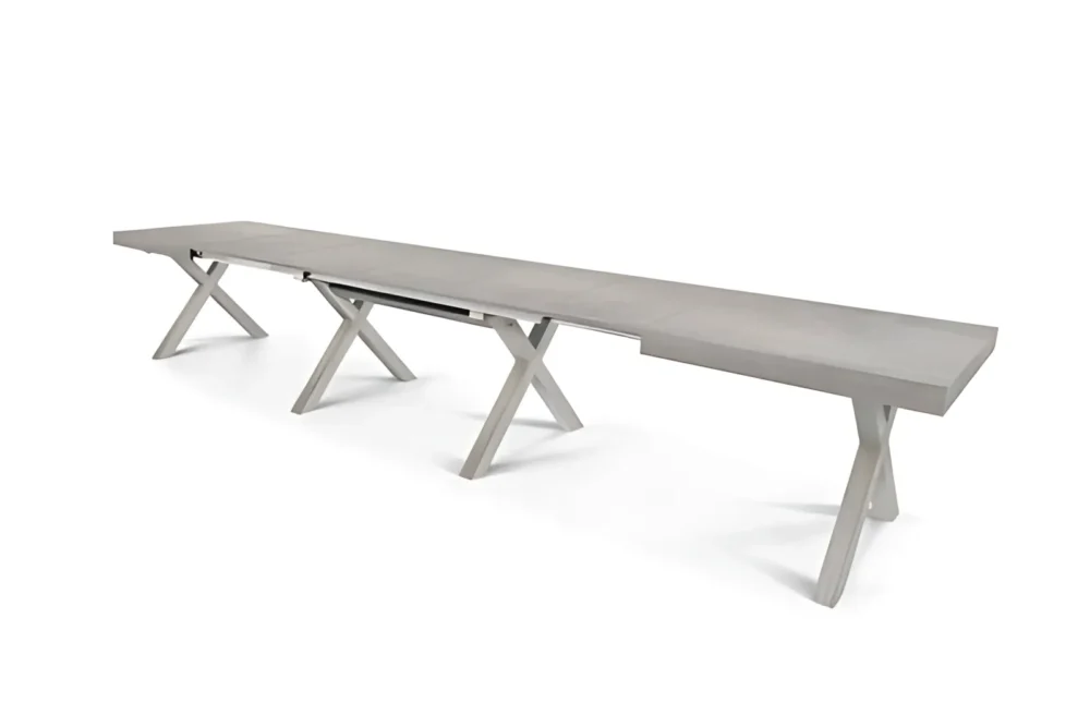 Tavolo Allungabile 160x90cm Beton Nobilitato