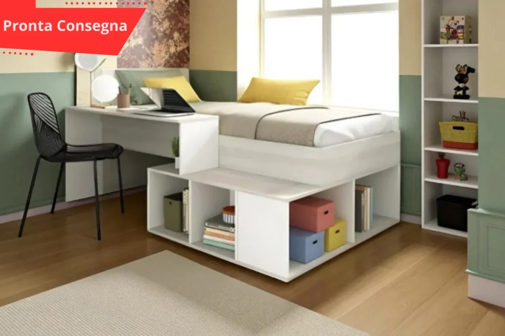 Cameretta Letto + Scrivania Reversibile